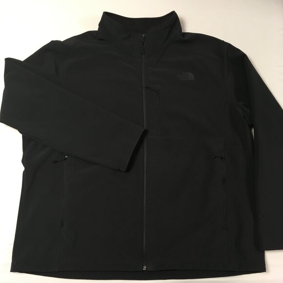 The North Face Black Apex Bionic Softshell Windwall JacketMens Size 3X